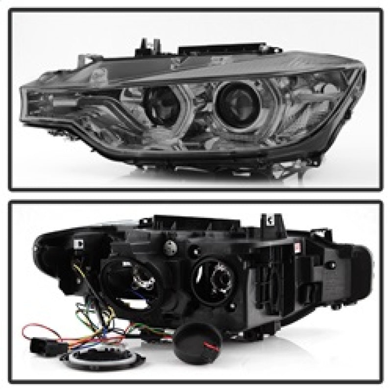 Spyder 5084361 fits BMW 12-14 F30 3 Series 4DR Projector Headlights - LED DRL -