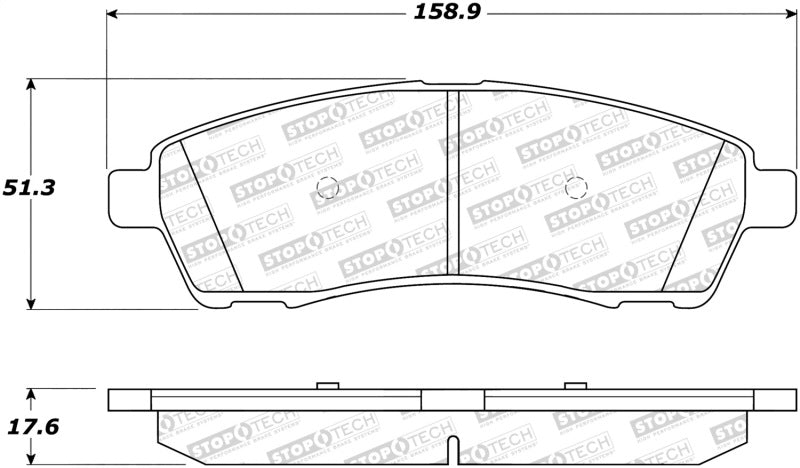 Stoptech 308.0757 Street Brake Pads