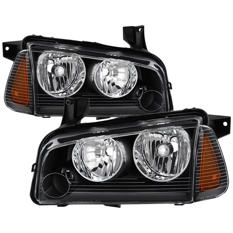 xTune 9040160 fits Dodge Charger 05-10 (Non-HID) OEM Style Headlights w/ Corner