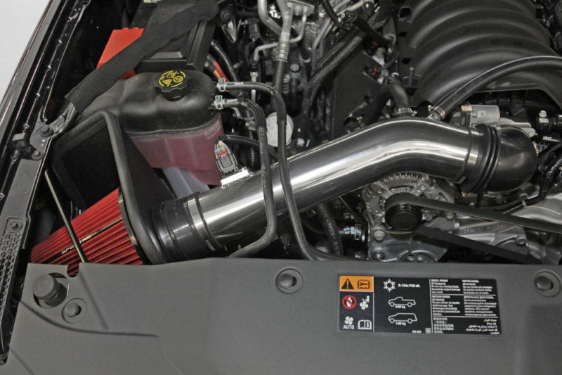 Spectre 9006 14-15 fits GM Silverado/fits Sierra V8-5.3L F/I Air Intake Kit - Polished w/Red Filter