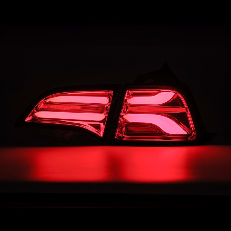 AlphaRex 601020 fits Tesla 17-22 Model 3 PRO-Series LED Tail Lights Red Smoke w