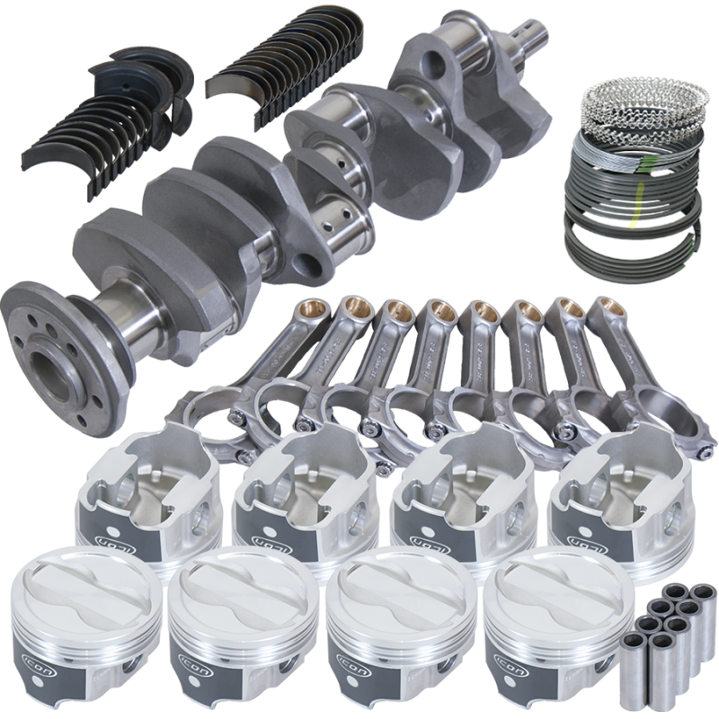 Eagle 62304L000 fits Chevy LT1 350 1Pc 3.750in Crank 5.700in I-Beam Rods -18cc 4.000in Pistons Rotating Assembly