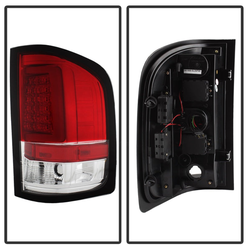 Spyder 5084101 fits Silverado (Will Not Work w/2010 921 Bulb) V3 Tail Lights Rd