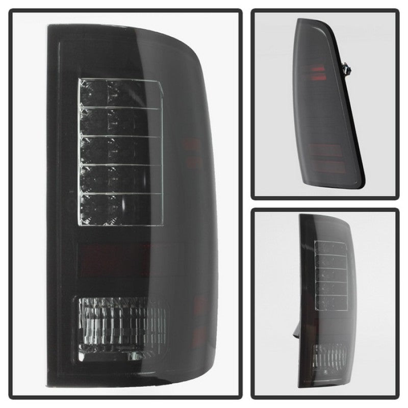 SPYDER 5078124 fits Dodge Ram 1500 LED Tail Lights Incandescent- Blk Smoke