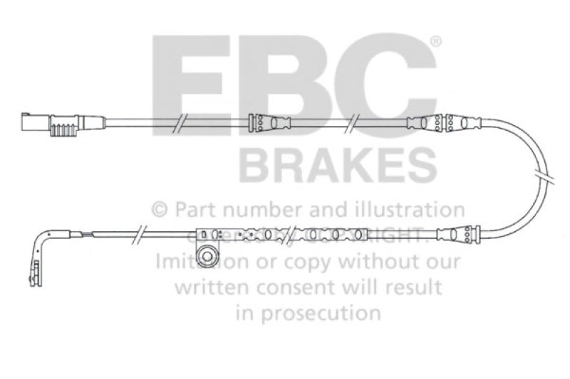 EBC EFA151 fits Land Rover 05 2006-20 Range Rover Sport 4.4L Front Wear Leads