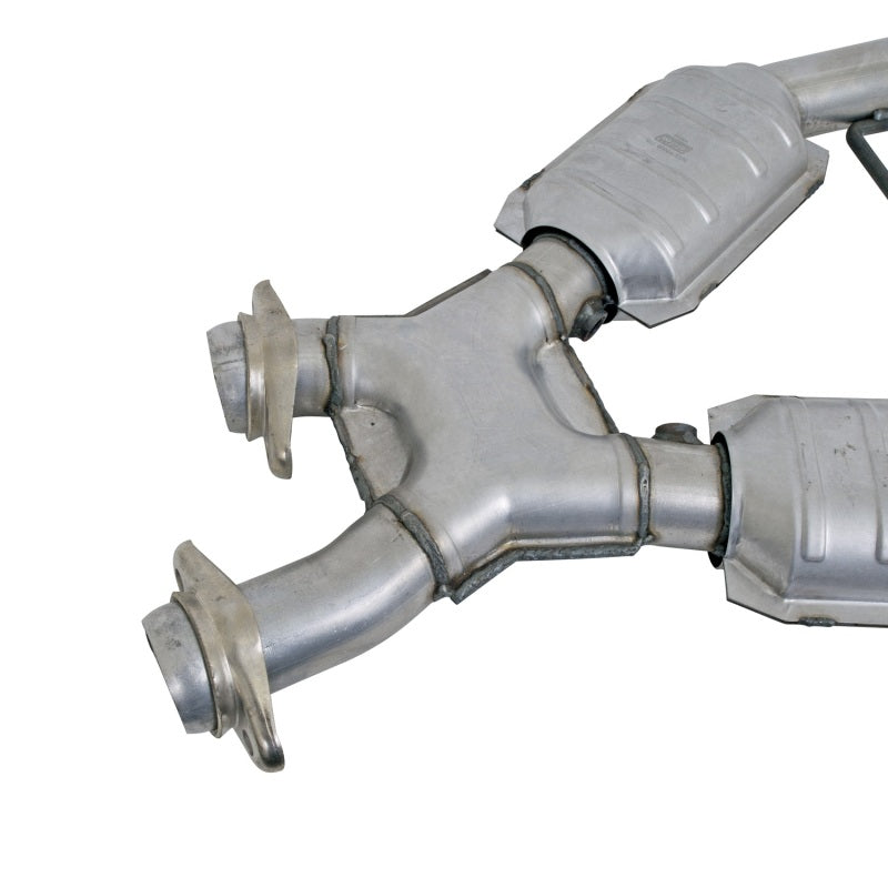 BBK 1666 Mustang 4.6 GT High Flow X Pipe With Catalytic Converters - 2-1/2