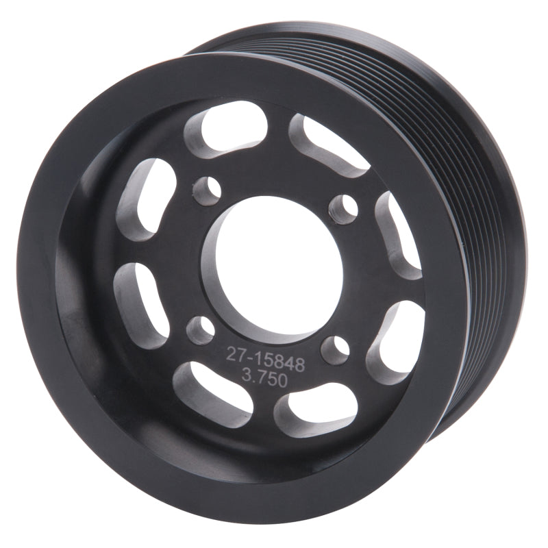 Edelbrock 15848 Pulley Supercharger Enforcer 10 Rib 3 75In Black