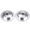PowerStop fits Infiniti 03-12 FX35 Rear Evolution Drilled & Slotted Rotors -