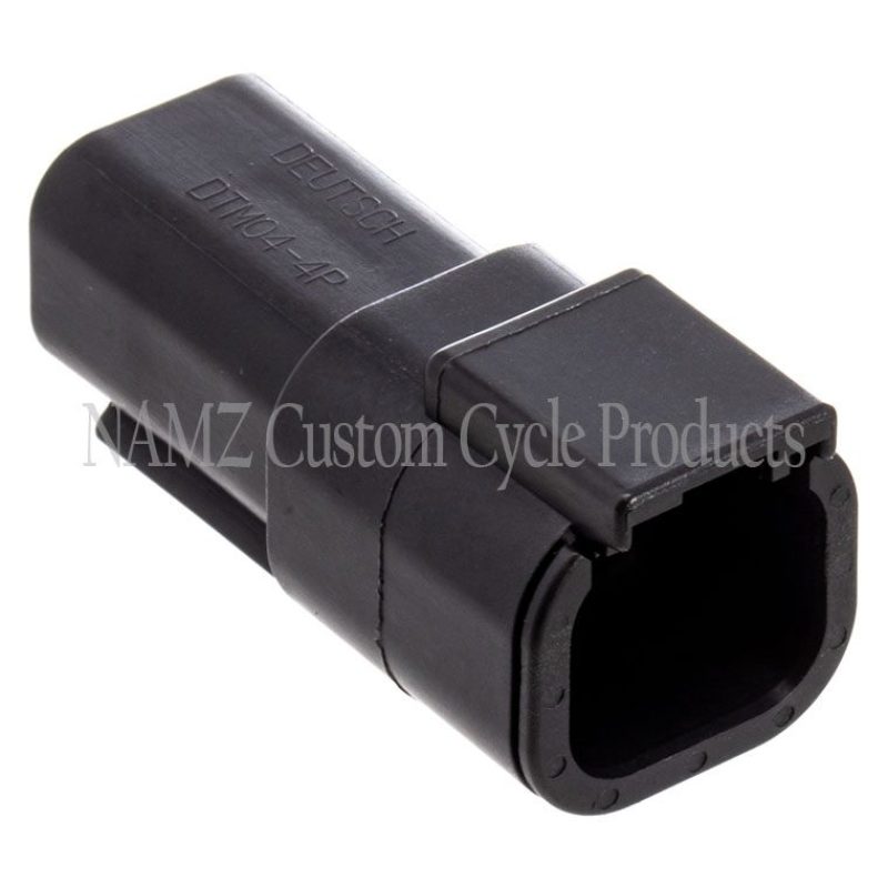 NAMZ MDR-4B Deutsch DTM 4-Position Receptacle w/4 Stamped Terminals & Wedgelock