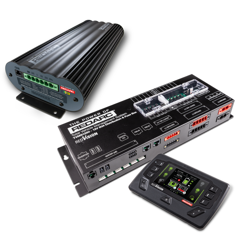 REDARC TVMSKIT05-NA Total Vehicle Management System - Prime w/Manager30 System & RedVision Display