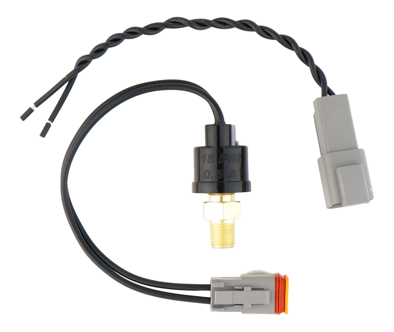 DeatschWerks 4-HOBBS-15 1/8th NPT 15psi Hobbs Switch with Pigtail