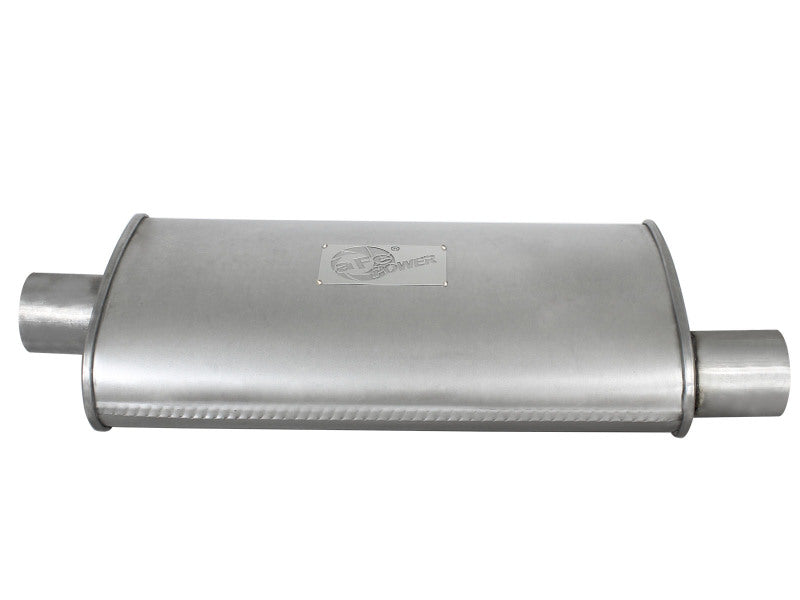 AFE 49M00002 on Replacement Alum Steel Muffler Double Layer 2-1/2in In/Out Cent