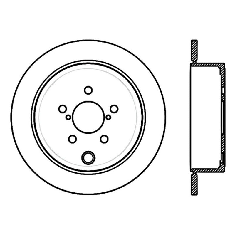 Stoptech 120.47029CRY 09-10 fits Subaru Forester / 08-10 Impreza/WRX Rear CRYO-STOP Rotor