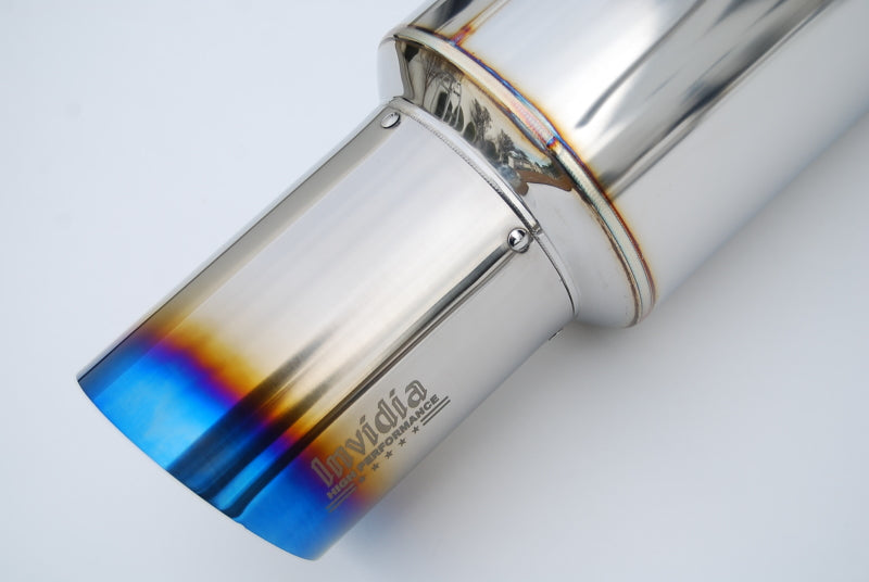 Invidia HS22WRXGTT 2022+ fits Subaru WRX N1 Twin Outlet Single Layer Tip Cat-Bac