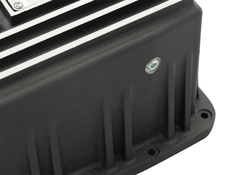 AFE 46-70172 Transmission Pan Black Machined 09-14 fits Ford 6R80 F-150 Trucks