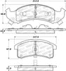 Stoptech 308.0623 Street Brake Pads - Front