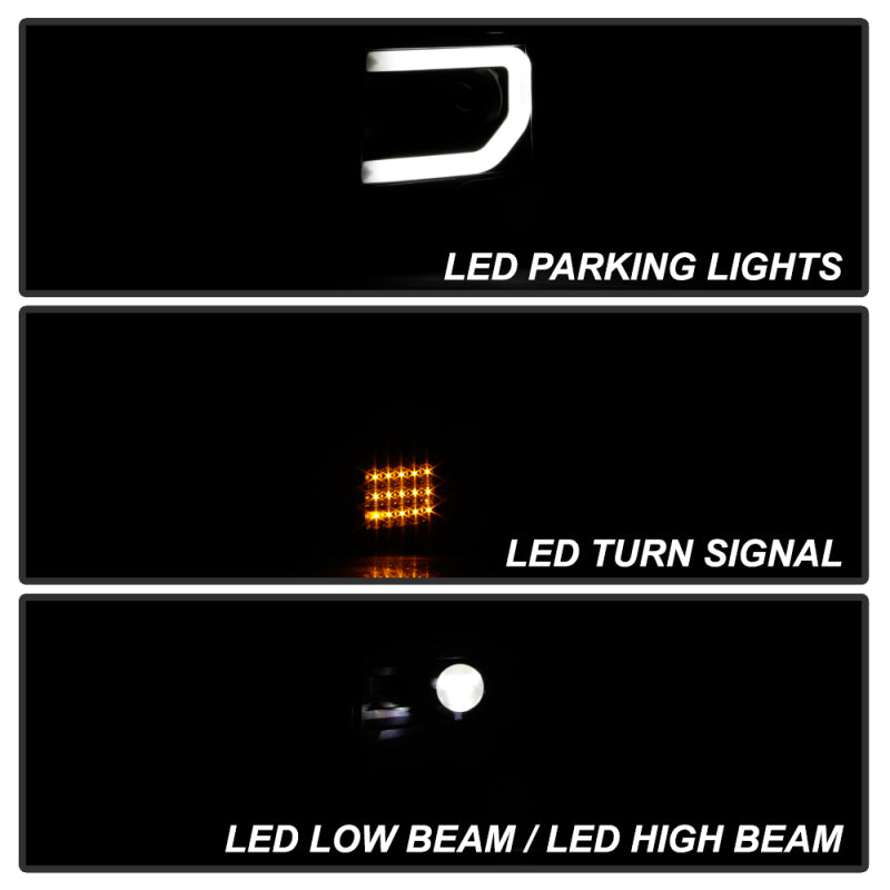 Spyder 5087584 fits Ford 13-14 F150 Xenon Model Only Light Bar Projector Headli
