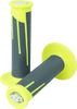 ProTaper 21686 Full Diamond Clamp-On Grips - Neon Yellow/Dark Gray