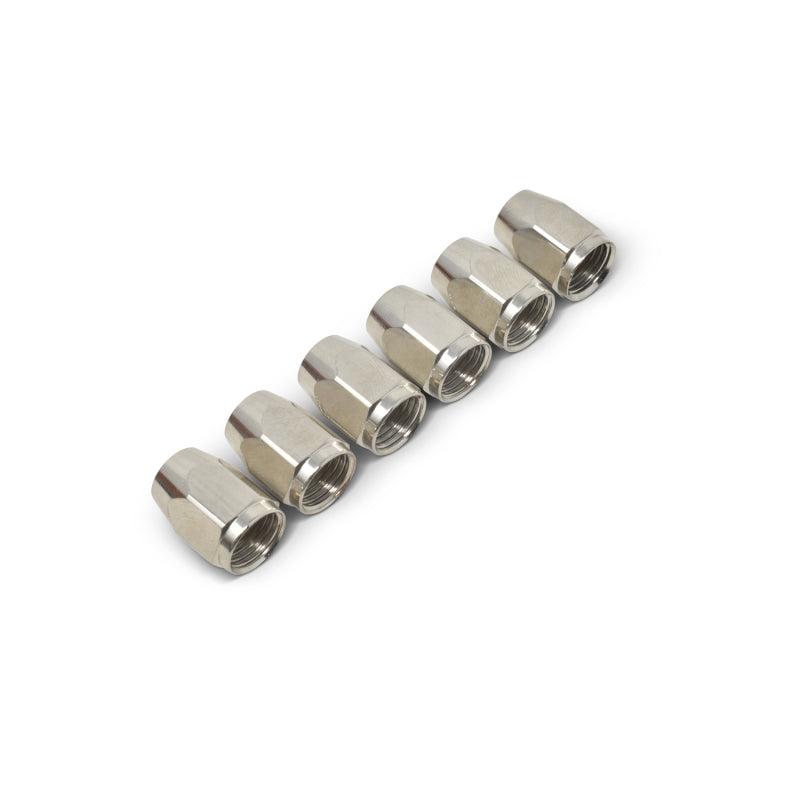 Russell 642941 Performance -3 AN Tube Nut With Integrated Tube Sleeve (Qty. 6)