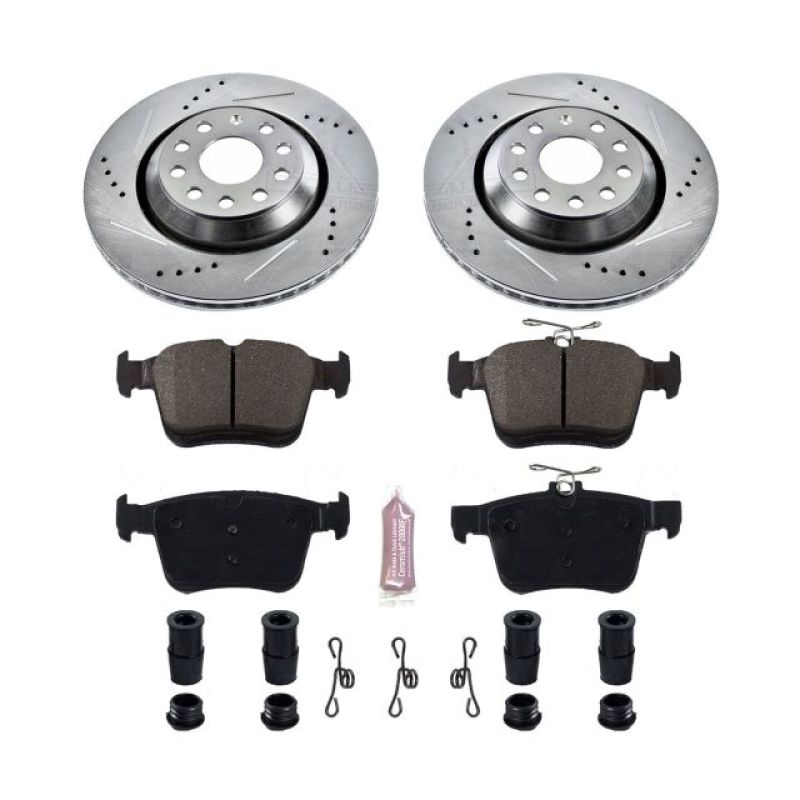 PowerStop K7084 fits Audi 17-18 RS3 Rear Z23 Evolution Sport Brake Kit