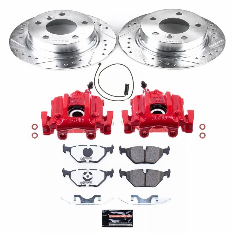 PowerStop KC633 26 96 fits BMW Z3 Rear Z26 Street Warrior Brake Kit w/Calipers