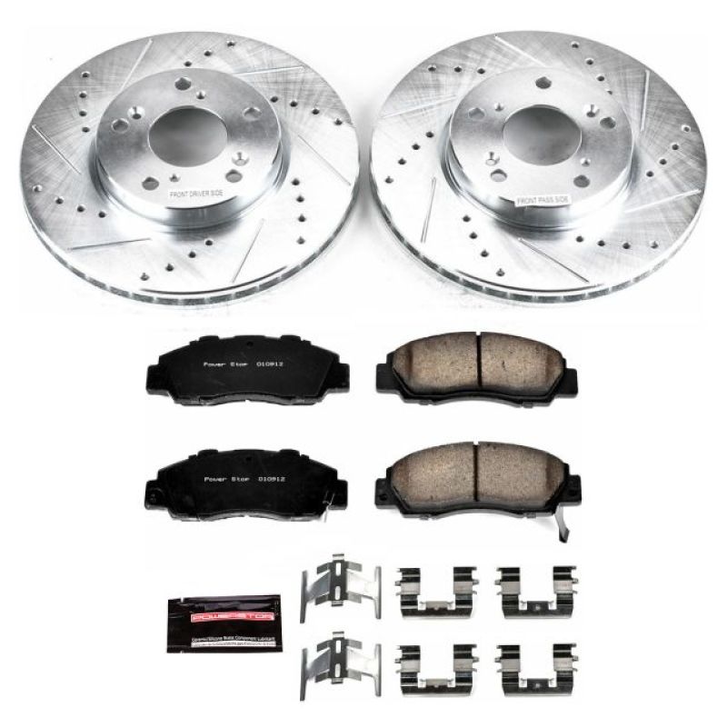 PowerStop K1041 fits Honda 98-02 Accord Front Z23 Evolution Sport Brake Kit