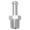 Edelbrock 8118 Hose End Straight 3/8In NPT to 3/8In Barb Clear Anodize