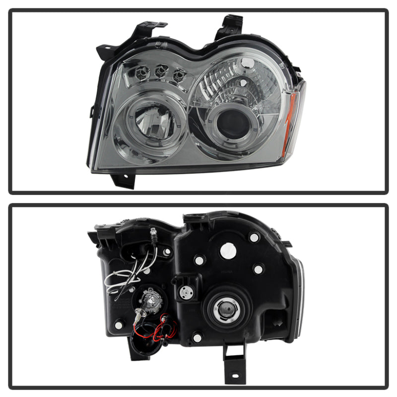 Spyder 5011114 fits Jeep 05-07 Grand Cherokee Projector Headlights LED Halo LED