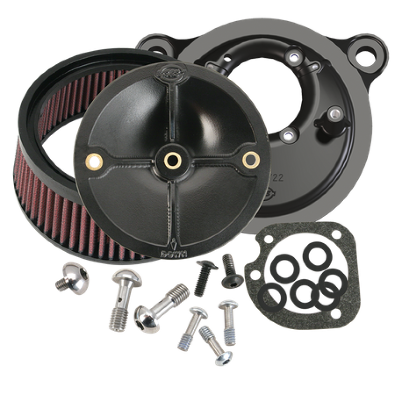 S&S 170-0100 Cycle 93-99 BT Models w/ Stock CV Carb Stealth Air Cleaner Kit w/o