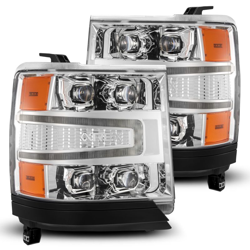 AlphaRex 880238 fits Chevy 16-18 1500HD NOVA-Series LED Proj Headlights Chrm w/