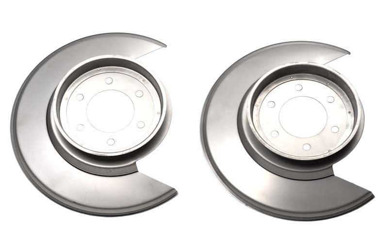 Kentrol 30501 fits Jeep 76-78 CJ Disc Brake Dust Cover Pair - Polished Silver