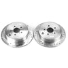 PowerStop fits Subaru 13-16 BRZ Rear Evolution Drilled & Slotted Rotors - Pair