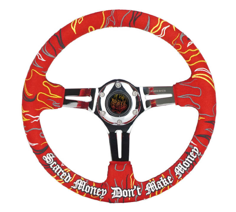 NRG RST-018CH-RLR RST-018CH-RLR Reinforced Steering Wheel R Litteral Sig 3in