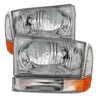9025419 Xtune fits Ford 99-04 F250/350/450 Superduty Crystal Headlights w/ Bum