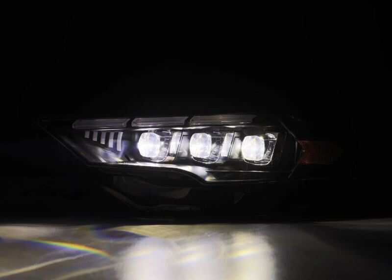 AlphaRex 880264 18-20 fits Ford Mustang NOVA LED Proj Headlights Black w/Acti