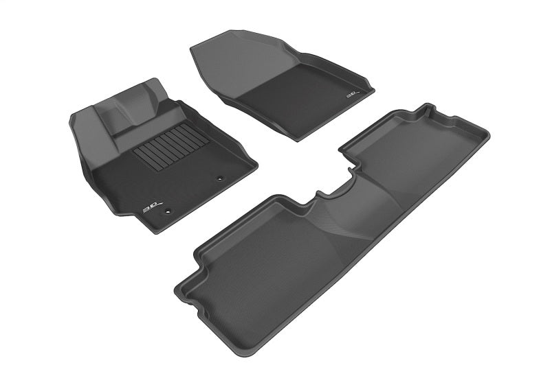 3D MAXpider L1SC00501509 2023 fits Kia EV6 Kagu Black Floor Mat - Row 2