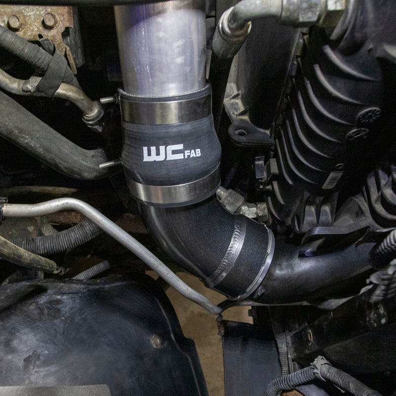 Wehrli WCF100466-SC 06-10 Duramax LBZ/LMM Intercooler Outlet Elbow Kit - Sparkle Copper
