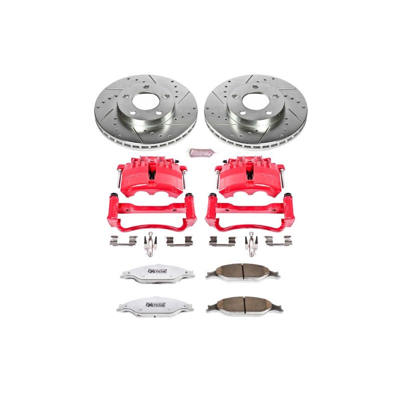 PowerStop fits Ford 03-04 Mustang Front Z26 Street Warrior Brake Kit w/Calipers