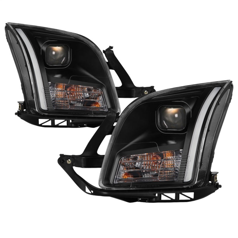 xTune 9042119 06-09 fits Ford Fusion Light Bar DRL Projector Headlights - Black