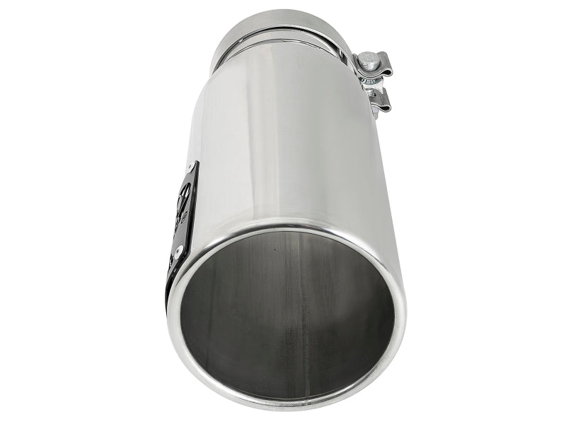 AFE 49T40501-P122 4S 4in SS Intercooled Exhaust Tip - Polished 4in In x 5in Ou