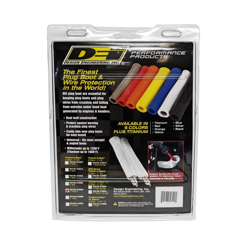 DEI 10542 Protect-A-Boot - 6in - 8-pack - Titanium