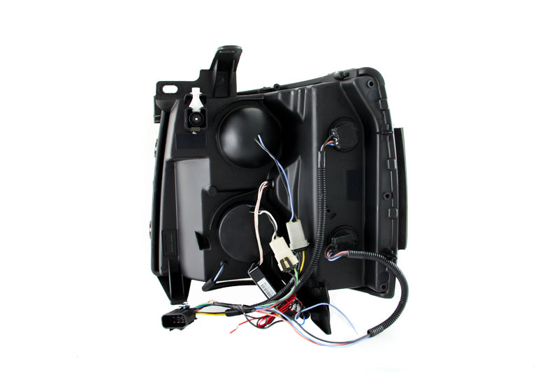 ANZO 111107 2013 fits Chevrolet 07-20 Silverado 1500 Projector Headlights w/ Halo Black