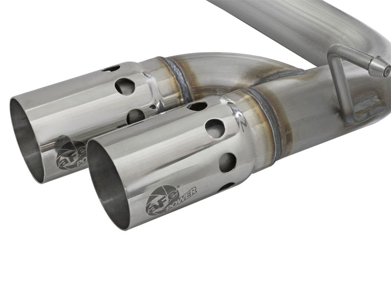 AFE 49-44065-P Series DPF-Back 3in Side Exit SS Exhaust w/ IC Polished Tips 201