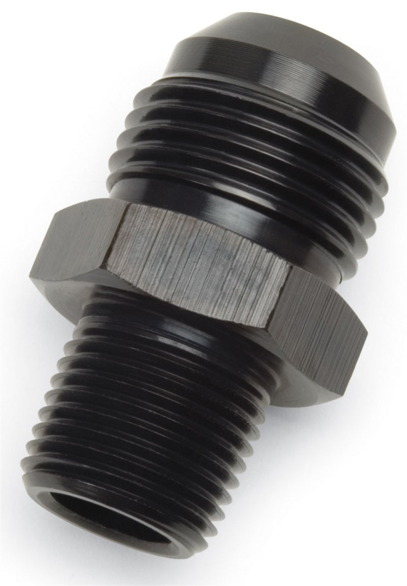 Russell 670153 Performance ADAPTER FITTING #6 AN MALE FLARE TO 1/2in NPT MALE BLK