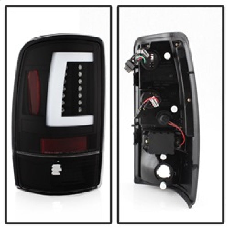 Spyder 5084149 fits GMC 00-06 Yukon/Yukon XL V2 Light Bar LED Tail Lights - Bla