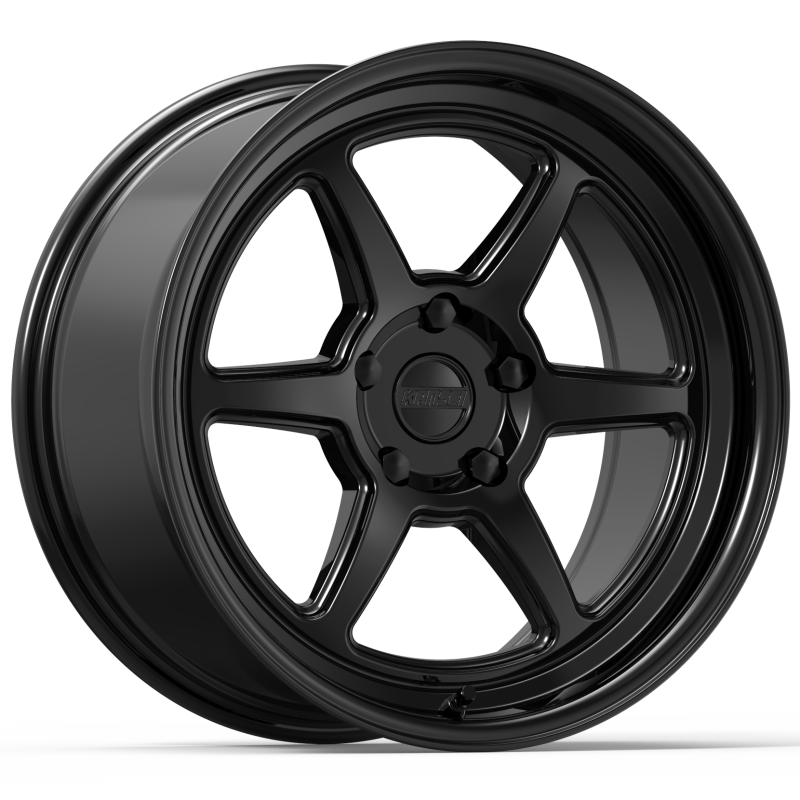 Kansei K14B-189023+12 K14B Roku 18x9in / 5x108 BP / 12mm Offset / 63.4mm Bore - Gloss Black Wheel