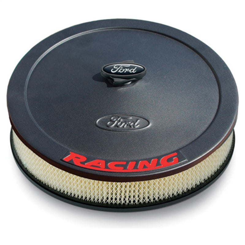 Ford Racing 302-352 Air Cleaner Kit - Black Crinkle Finish w/ Red Emblem