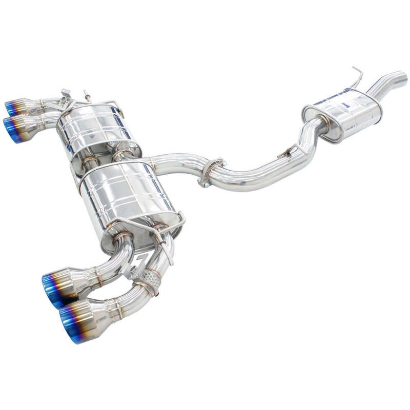 Invidia HS22GFR8GV4RT 2022+ fits Volkswagen Golf R MK8 76mm R400 Valved Cat Back