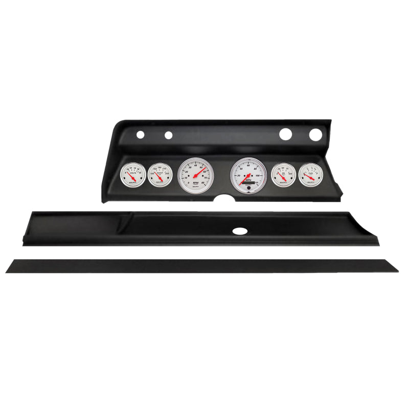 AutoMeter 2931-03 Autometer Arctic White Direct Fit Dash Kit 1966 fits Chevy Chevelle (2 x 3-3/8in. / 4 x 2-1/16in.)