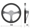 SPARCO 015L800SC Sparco Steering Wheel L777 Suede Black
